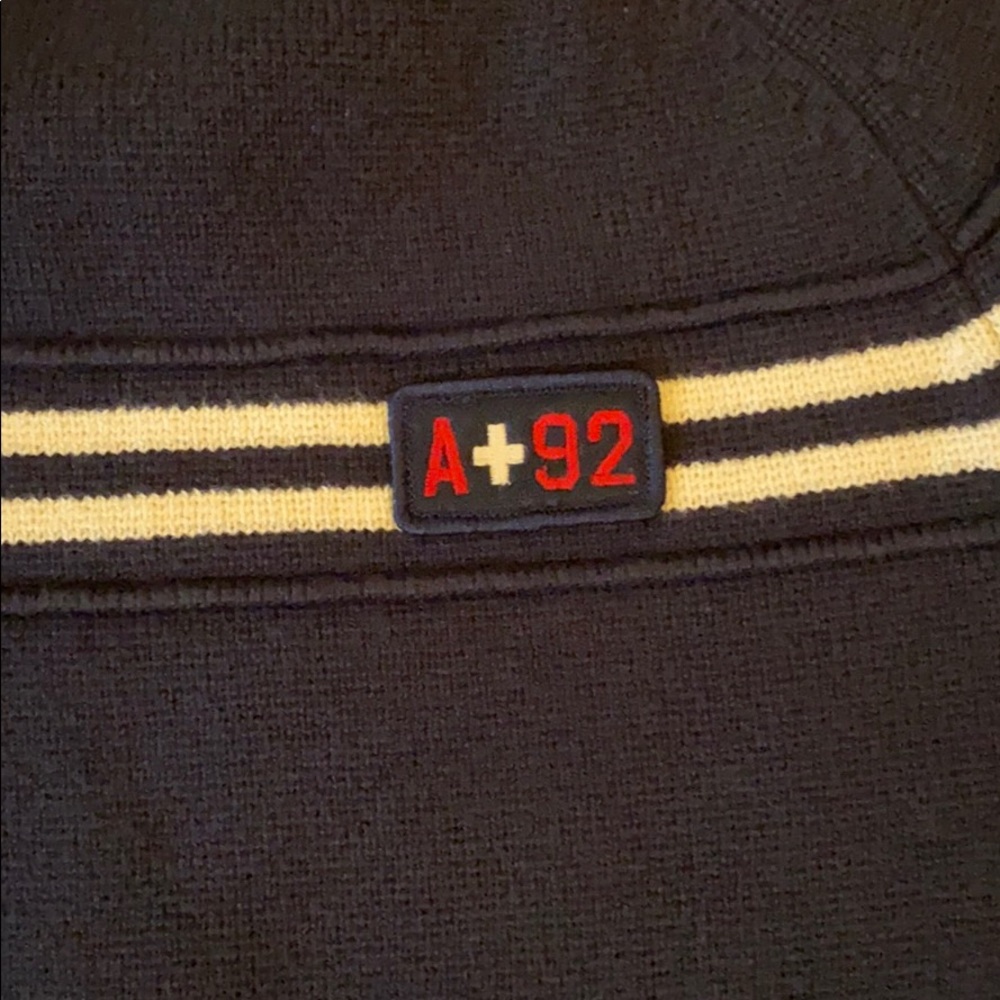 Abercrombie and Fitch A/92 Navy Sweater S - Picture 5 of 9